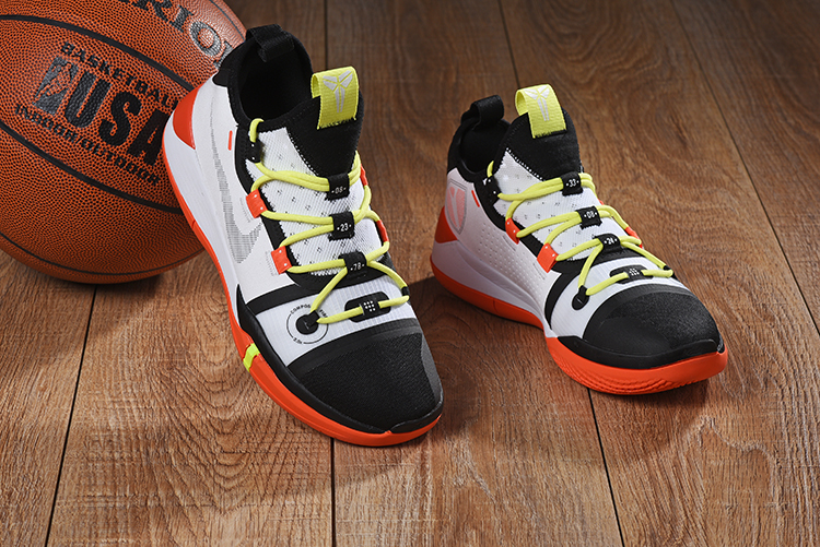 Nike Kobe Bryant AD E.P White Black Yellow Orange - Click Image to Close